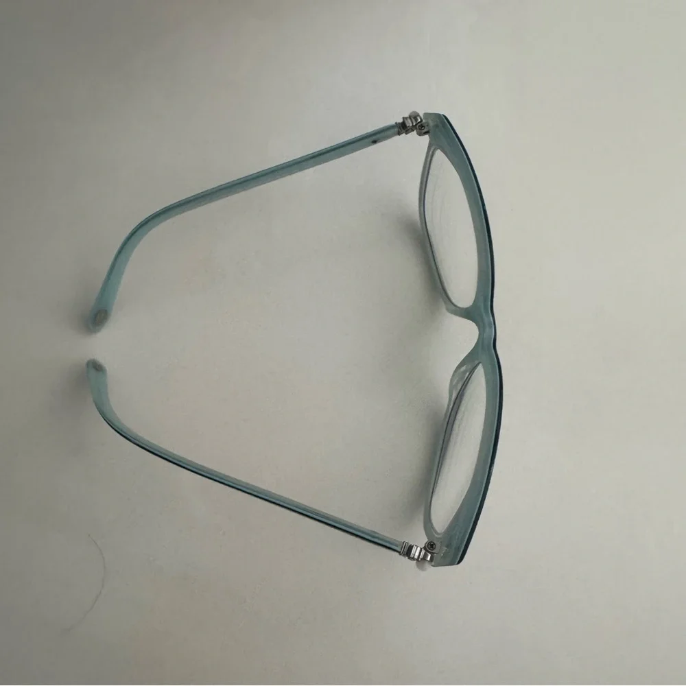 Tiffany & Co Black Turquoise Cat-eye Eyeglasses with Case - Picture 4 of 12